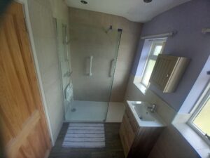 Renovate a bathroom into a shower room